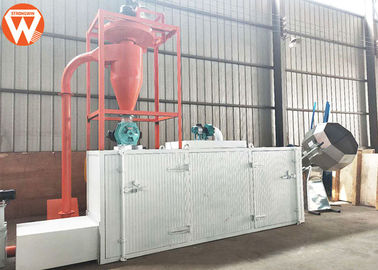 Multi Layer Aquatic Fish Feed Dryer Machine 150-200kg / H 0.37kw Exhaust Tenaga Angin